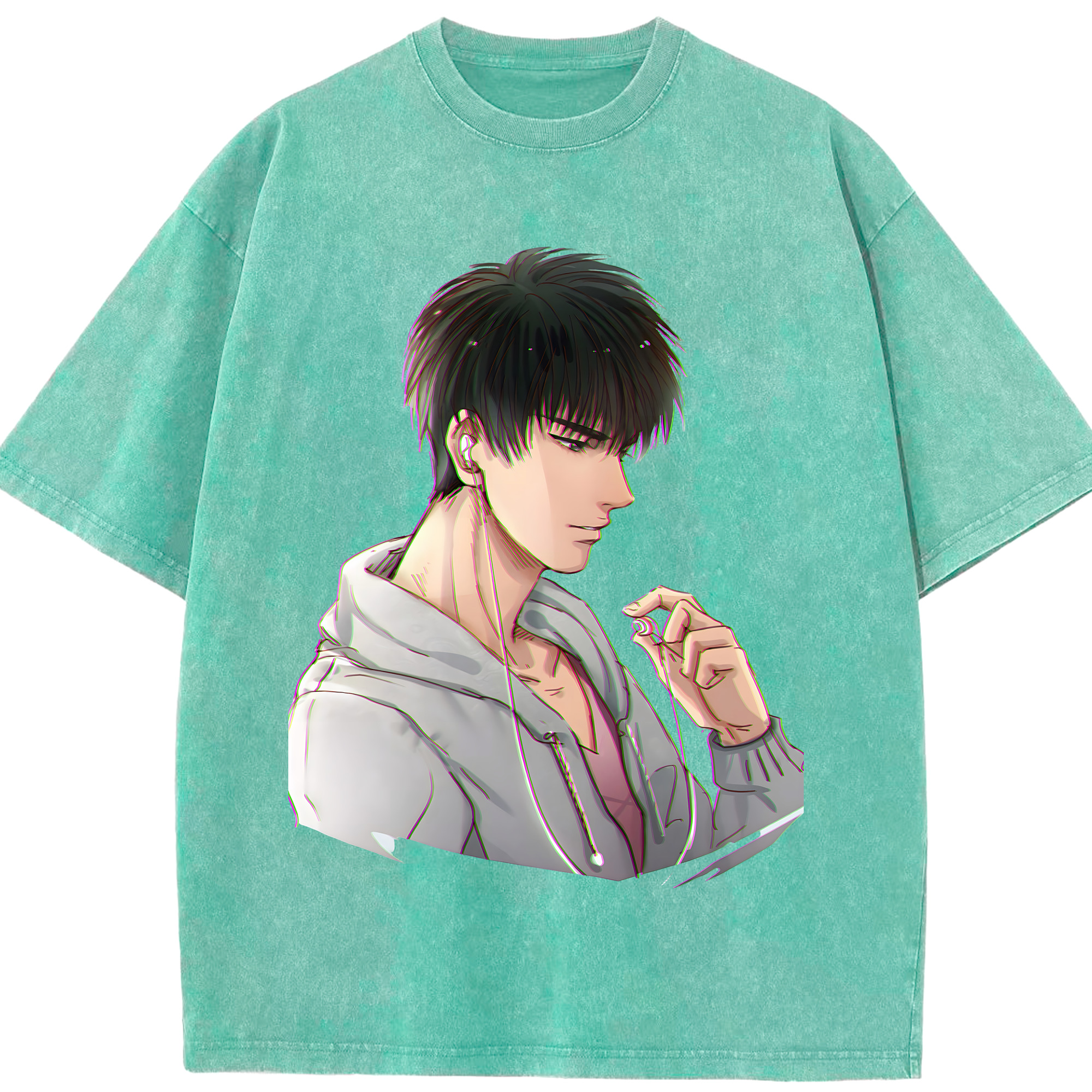 （画像用） SLAM DUNK／スラムダンク 綿100% ヴィンテージ風 半袖Tシャツ（フロントプリント）